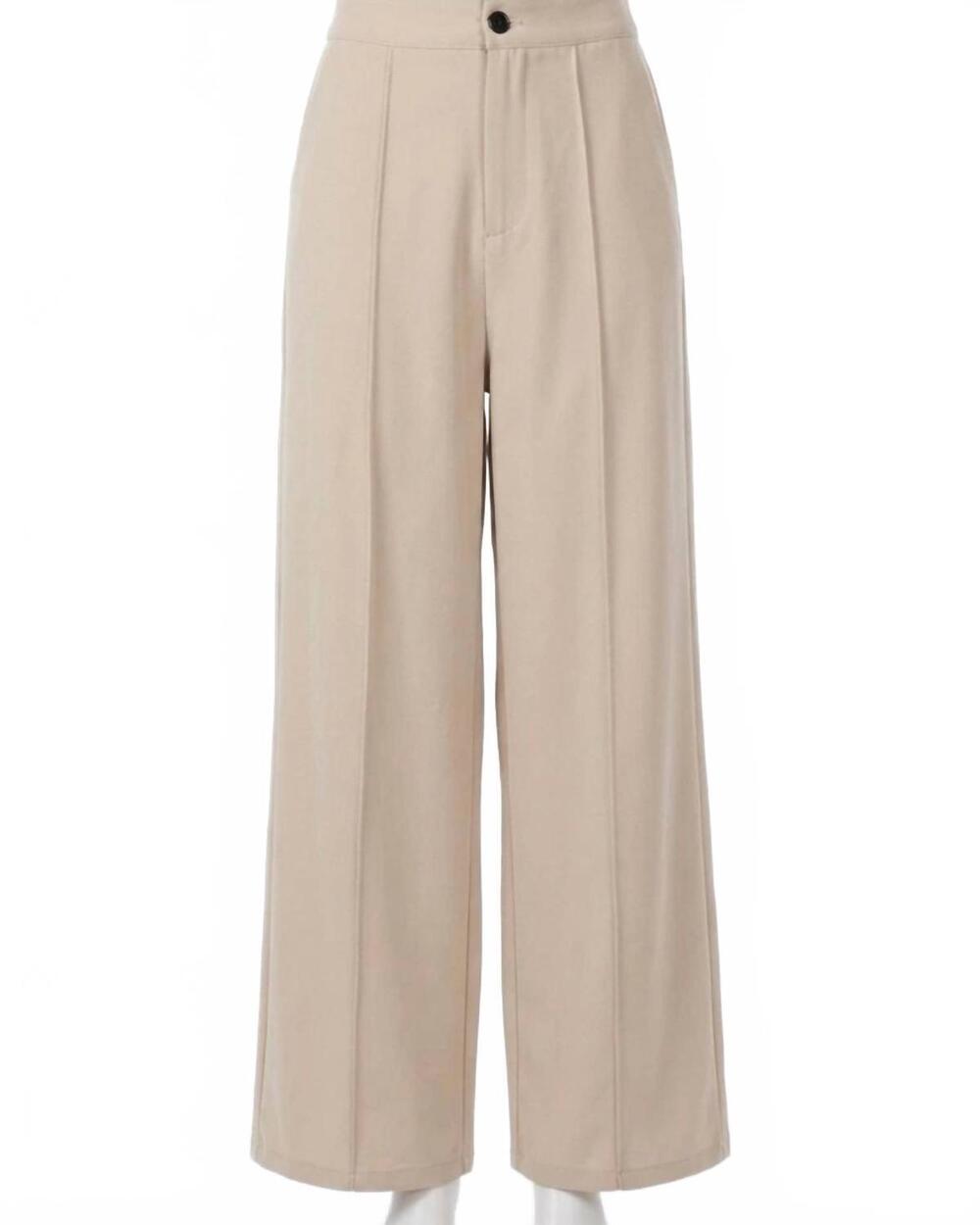 NEW SHE + SKY women's scuba wide leg pants in taupe